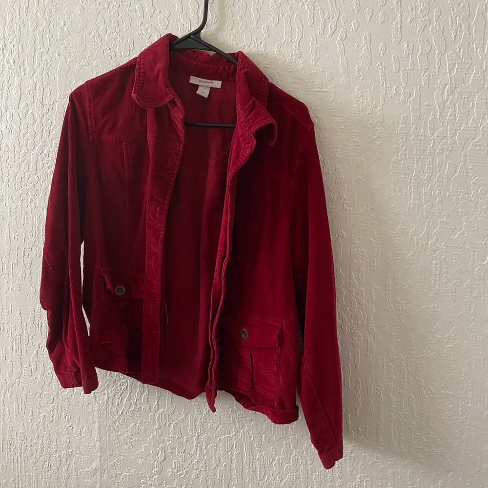 Dressbarn Red Corduroy Jacket